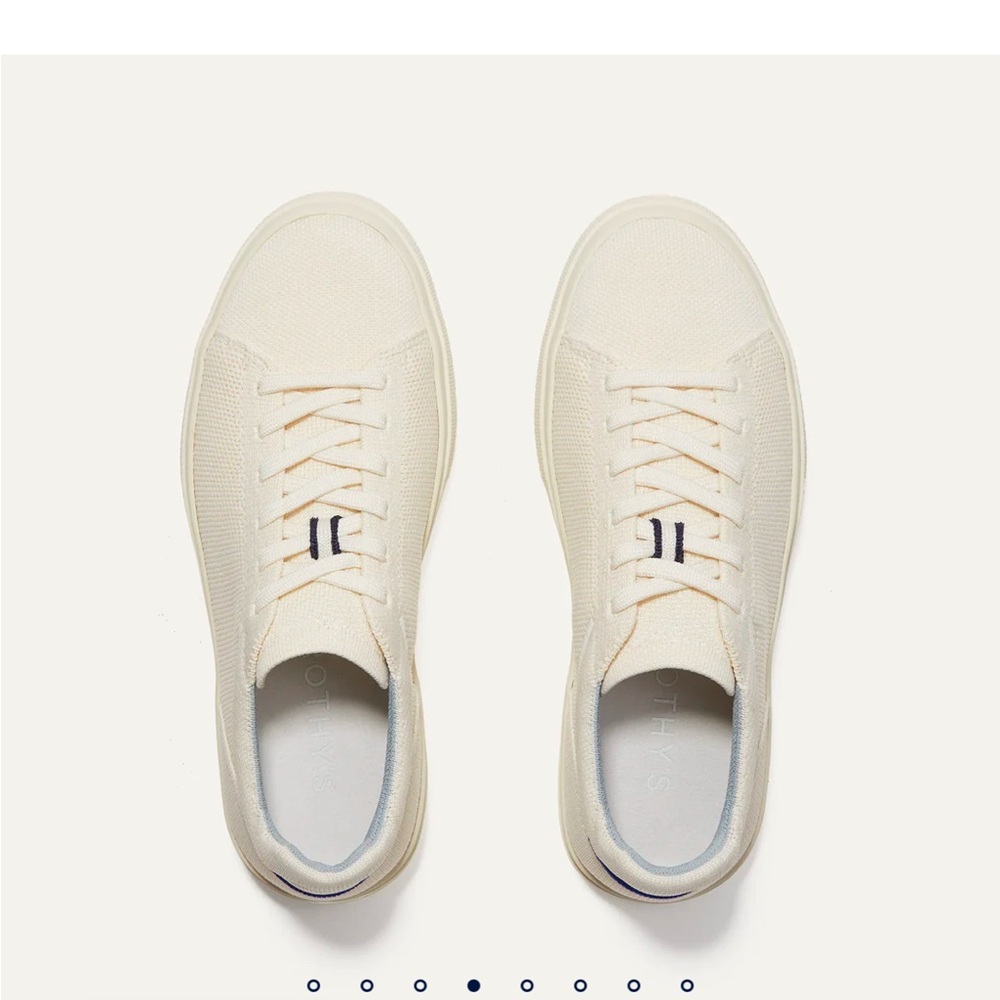 Rothy’s Women’s RS02 Sneakers, size 8.5, bright white color